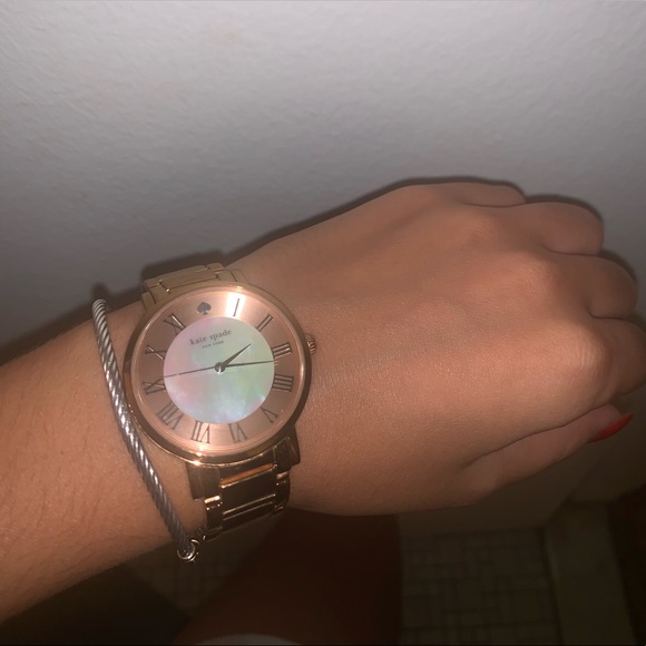 Kate Spade Rose Gold watch with pink marble face - Picture 4 of 4